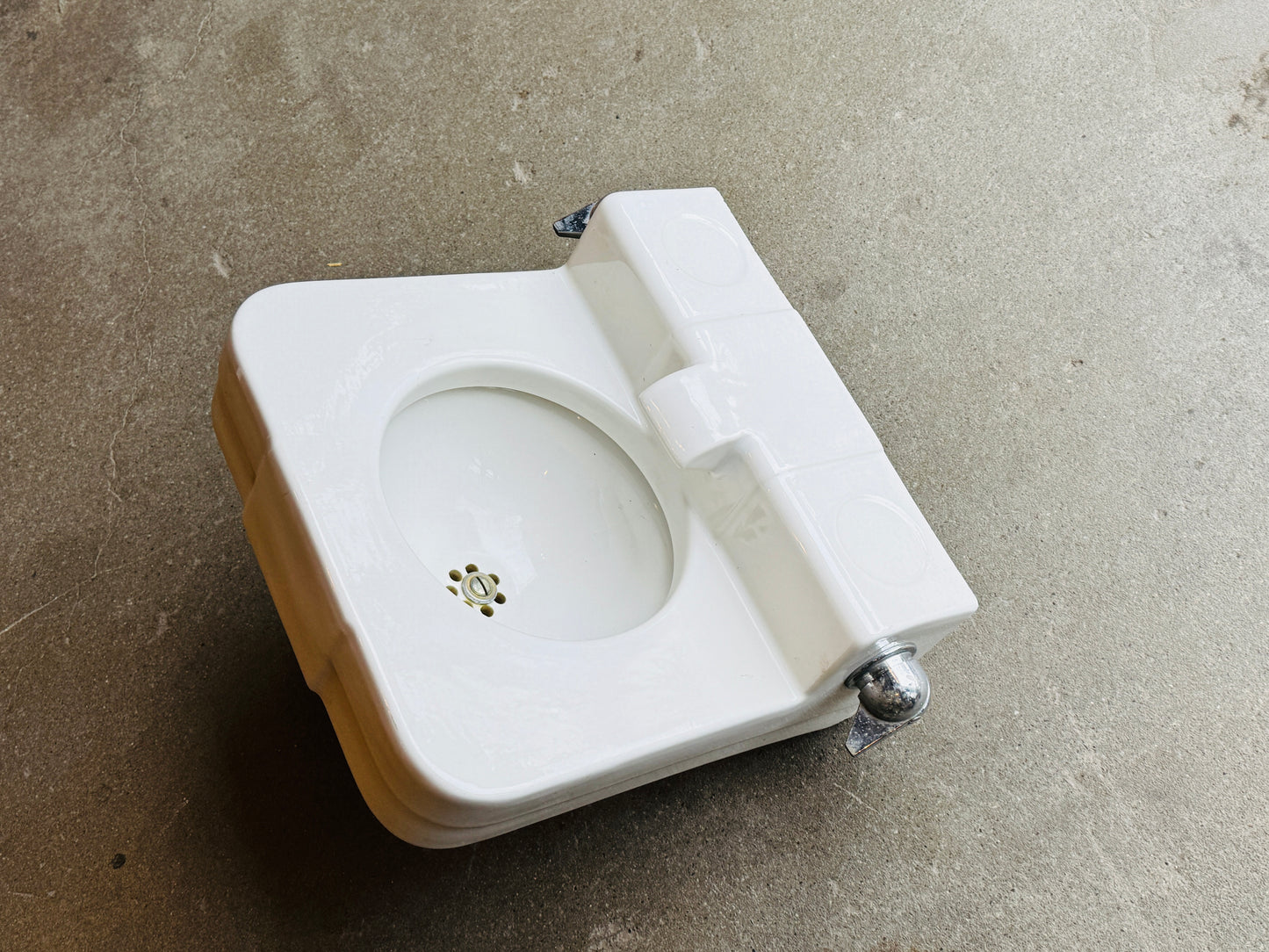 Vintage 1949 Wall Mount White Crane Dental Sink