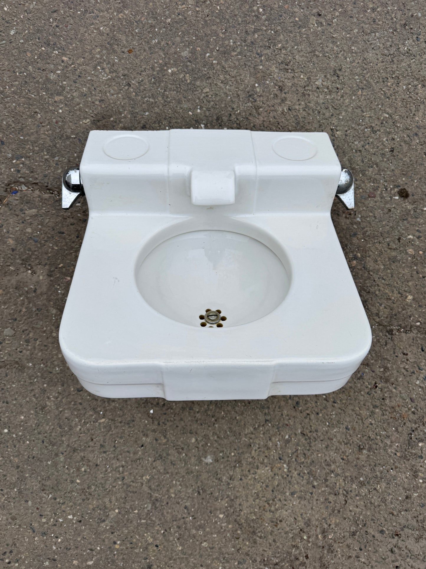 Vintage 1949 Wall Mount White Crane Dental Sink