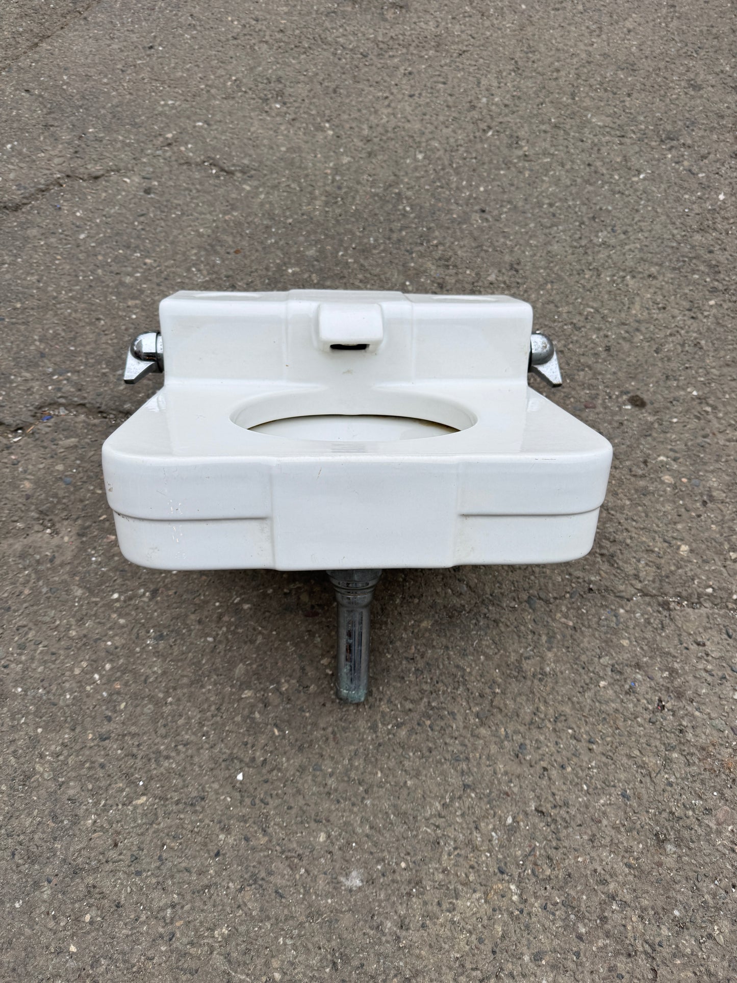 Vintage 1949 Wall Mount White Crane Dental Sink