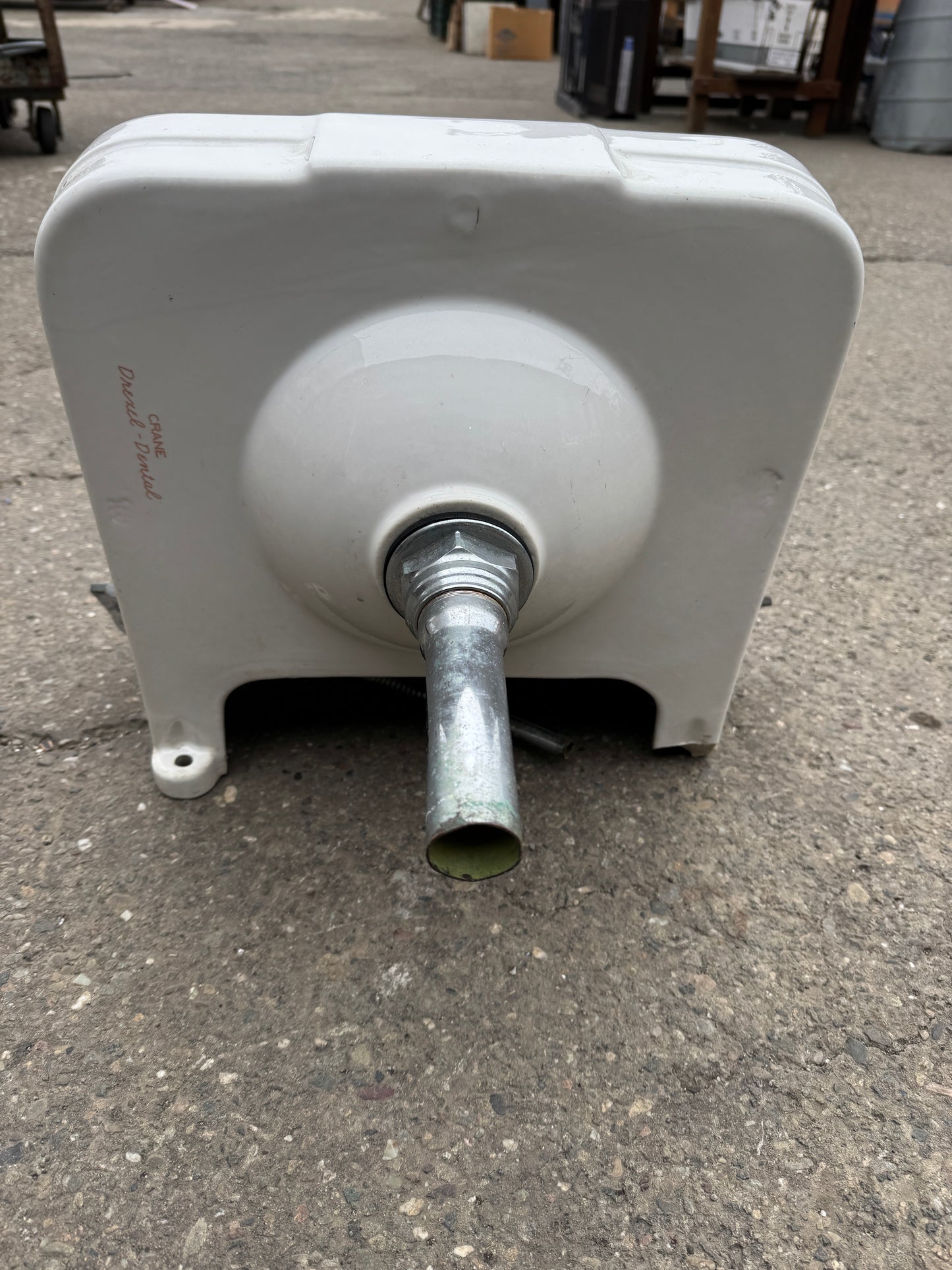 Vintage 1949 Wall Mount White Crane Dental Sink