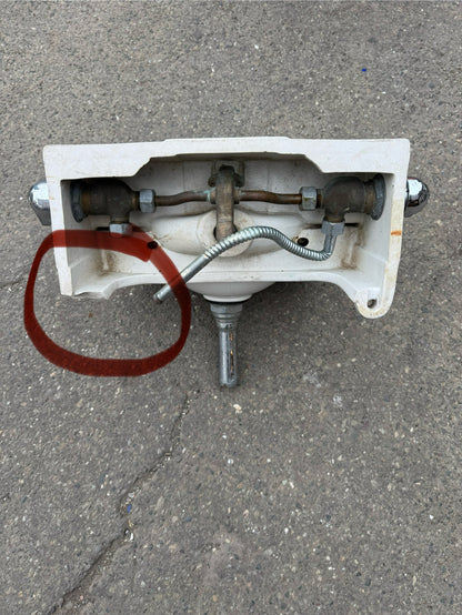 Vintage 1949 Wall Mount White Crane Dental Sink