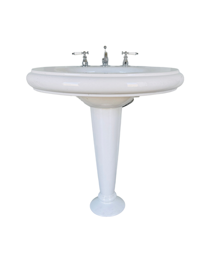 Kohler Oval Pedestal Sink + Faucet